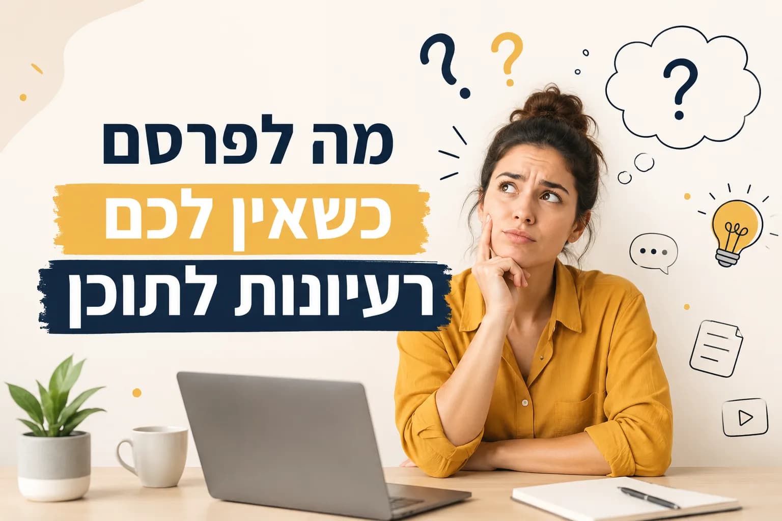 מה לפרסם כשאין לכם רעיונות לתוכן