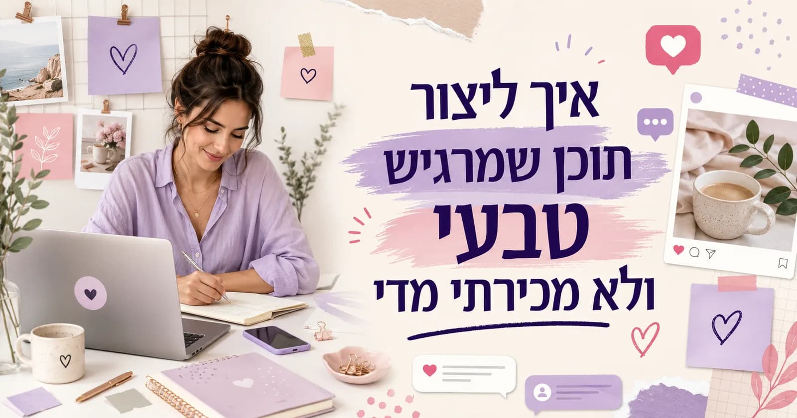 איך ליצור תוכן שמרגיש טבעי ולא מכירתי מדי