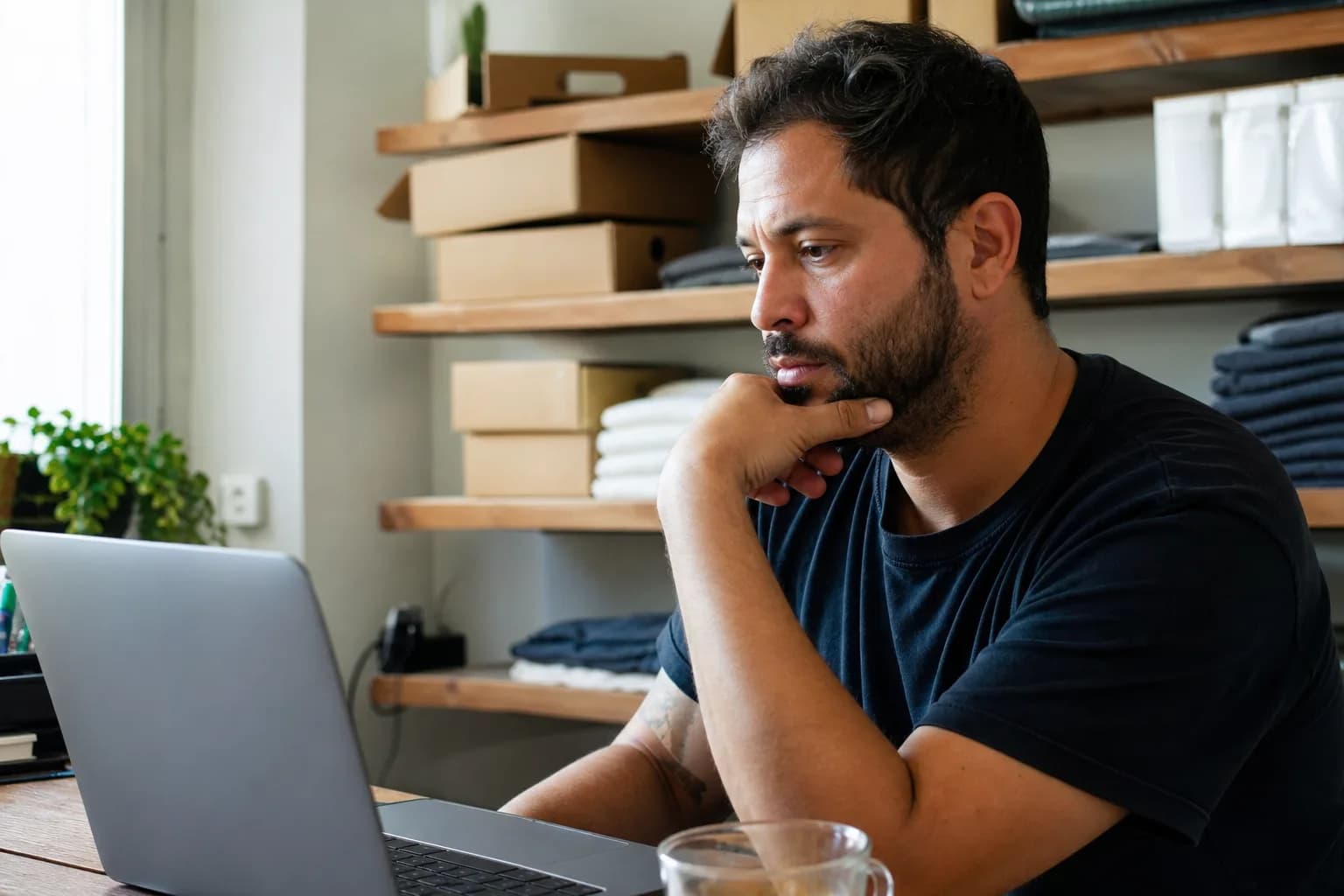 An Israeli business owner reviews options for creating AI videos in Hebrew for their business.